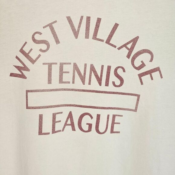 J.Crew Tennis League Graphic Tee – Cropped Women’s T-Shirt Medium- EUC - Picture 3 of 7